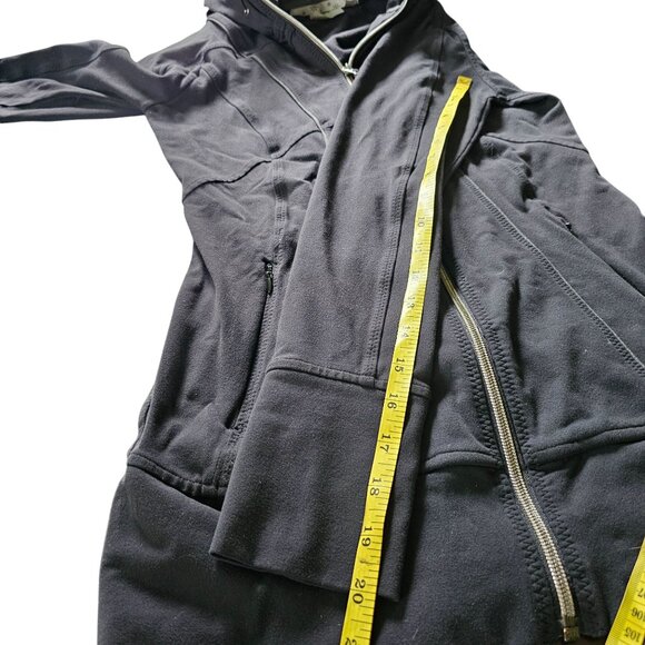 Athleta Women's Athletic Zip Hoodie Jacket Black Hooded size XS - Picture 11 of 13